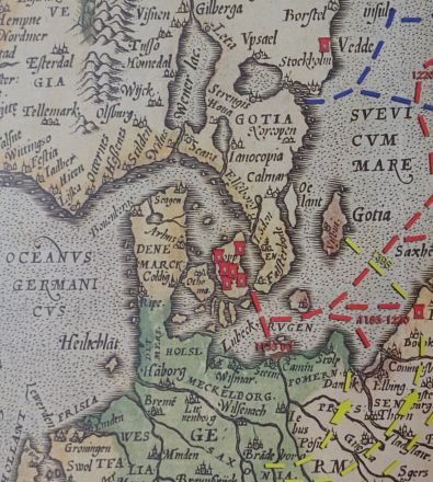 Karta från Vadstena kloster.